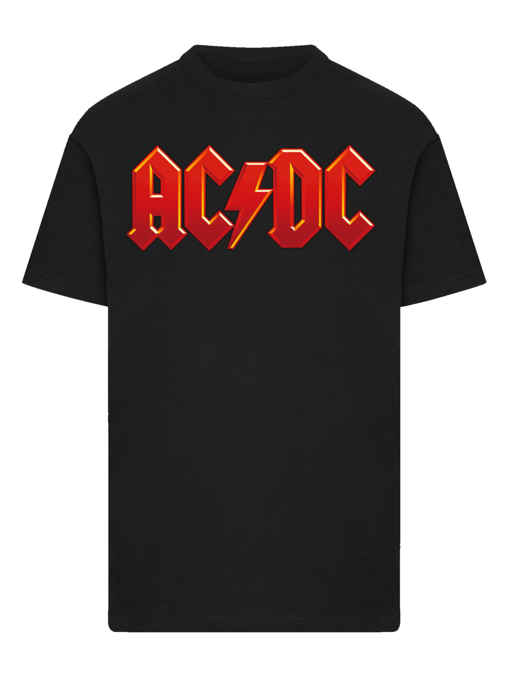 Dunkelrotes ACDC-Logo-T-Shirt