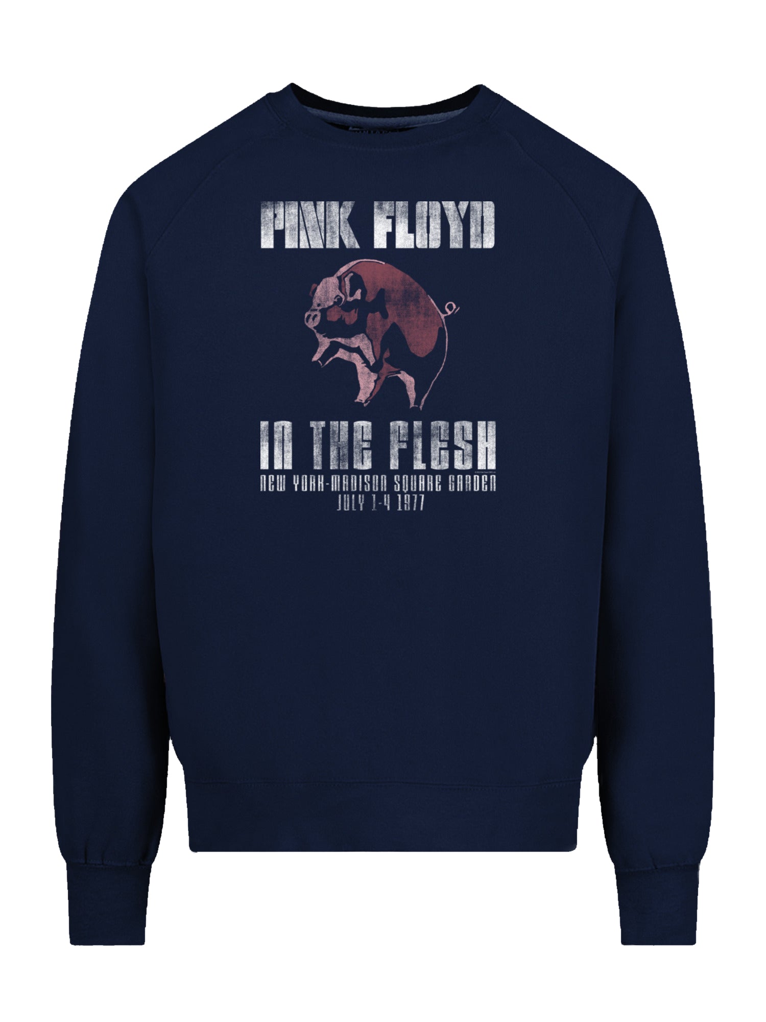 Pink Floyd In The Flesh with Vintage Fleece Raglan Crew