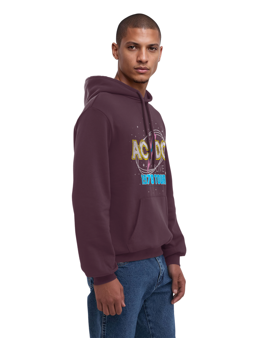 ACDC 1981 Visite en direct avec True Blanks | Hoodie régulier pour hommes