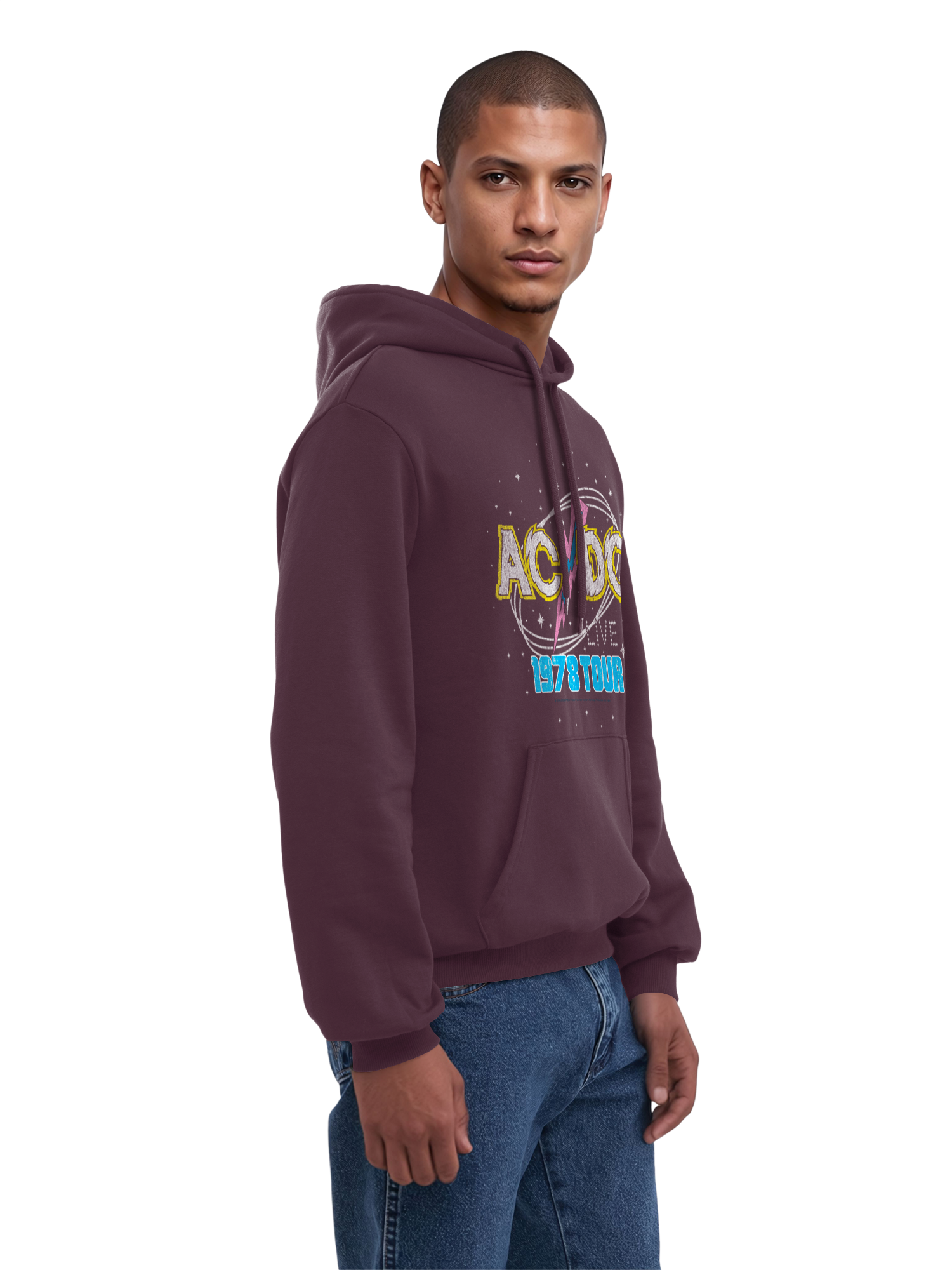 ACDC 1981 Visite en direct avec True Blanks | Hoodie régulier pour hommes