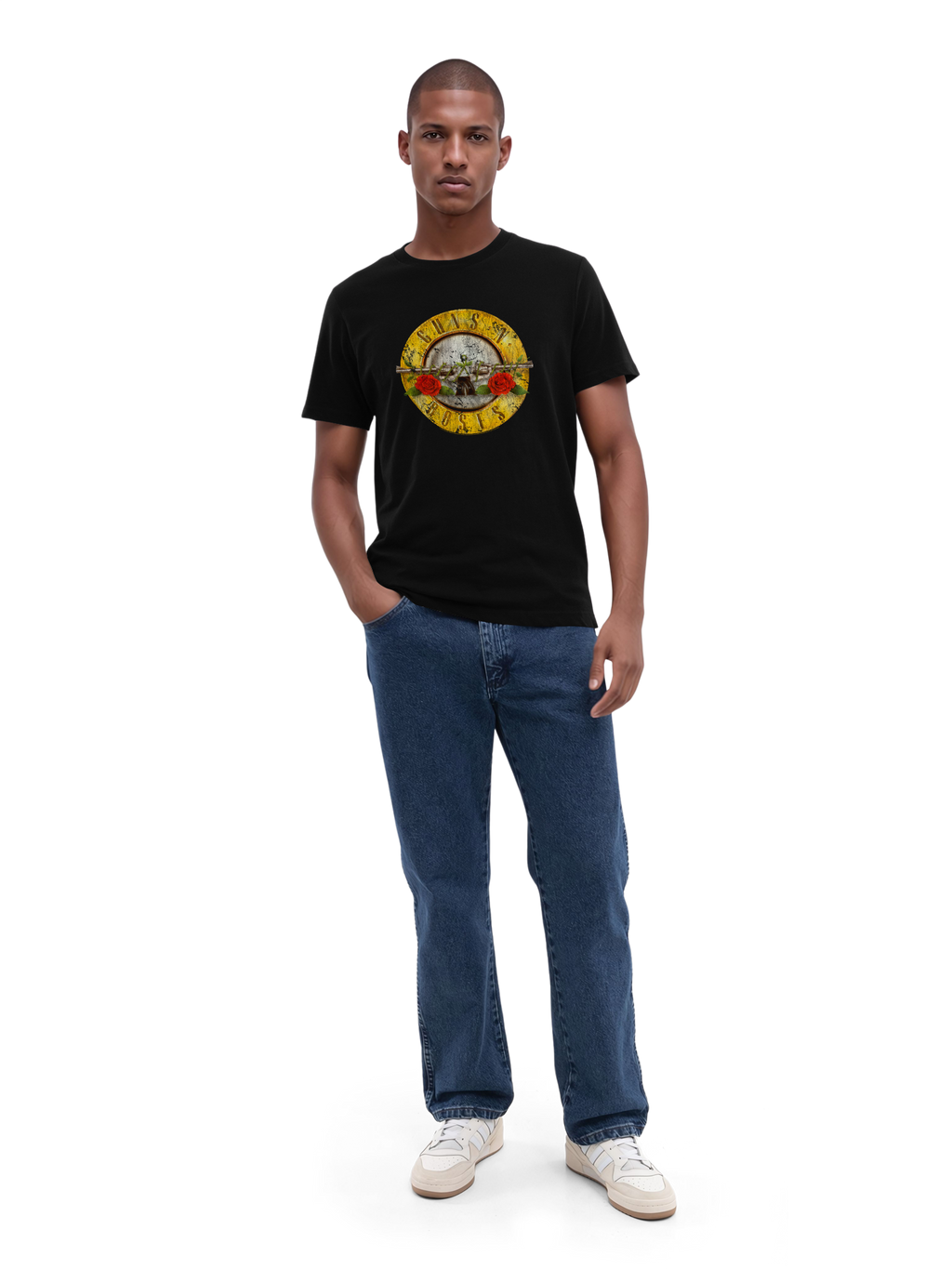 Guns n 'Roses Vintage Bullet Logo Herren reguläres T -Shirt