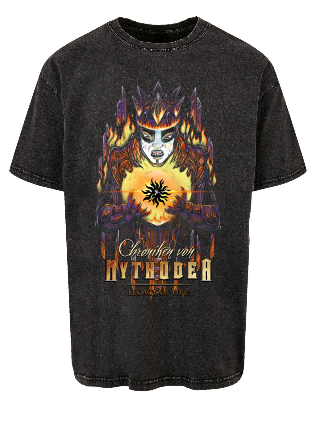 Chroniken 2025 Vermächtnis des Feuer - schweres übergroßes T -Shirt