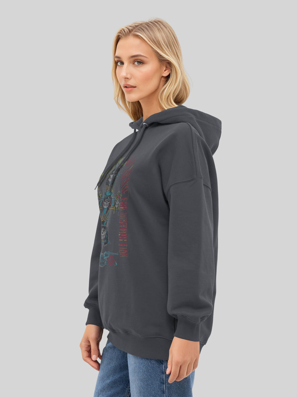 Guns N 'Roses 1988 Tour | Sudadera con capucha de gran tamaño para mujeres