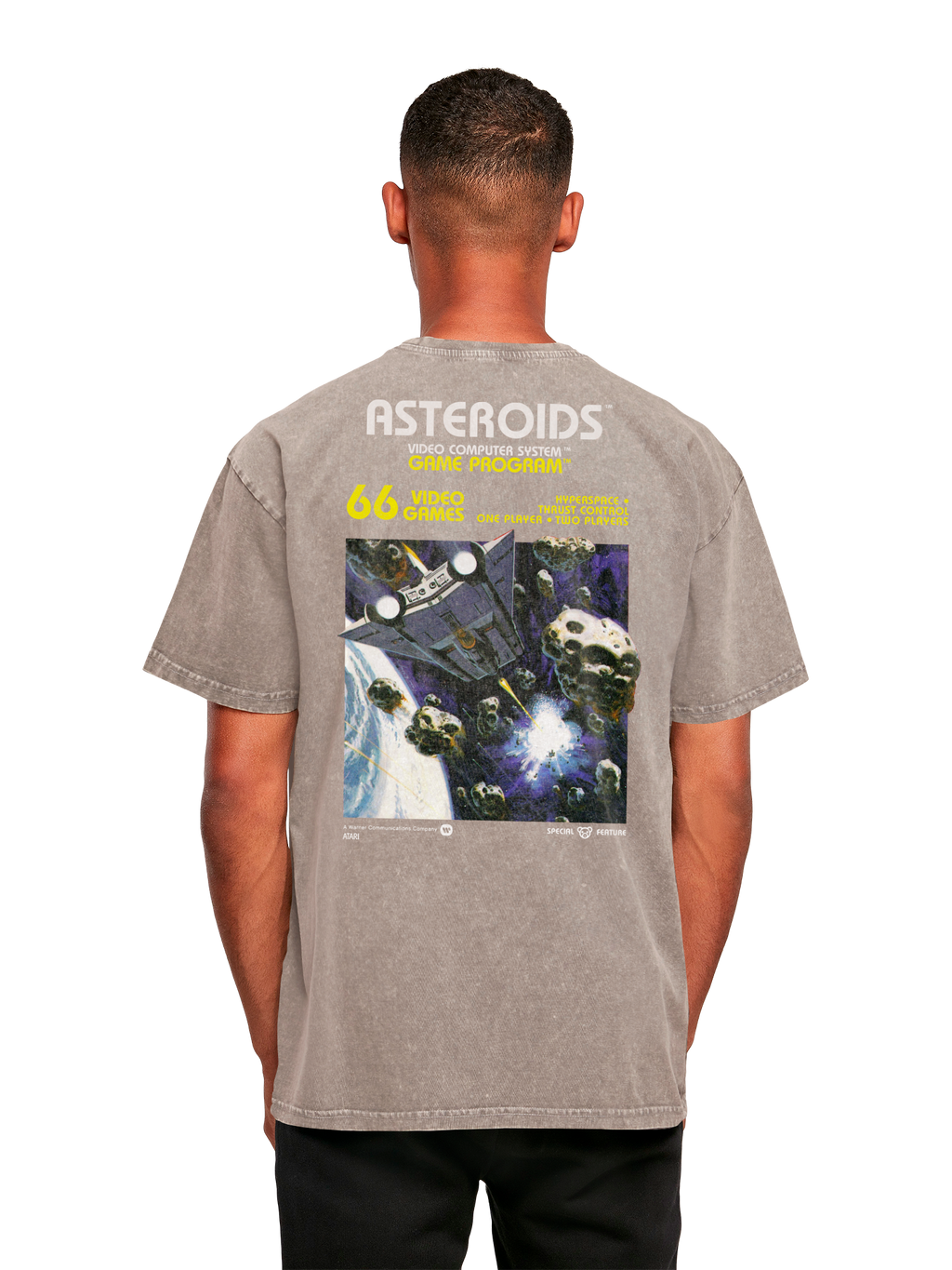 Atari Games Logo Retro Gaming Vintage Oversized T-Shirt