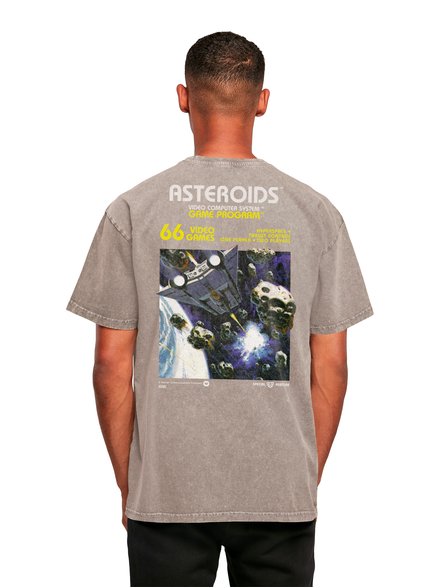 Atari Games Logo Retro Gaming Vintage Oversized T-Shirt