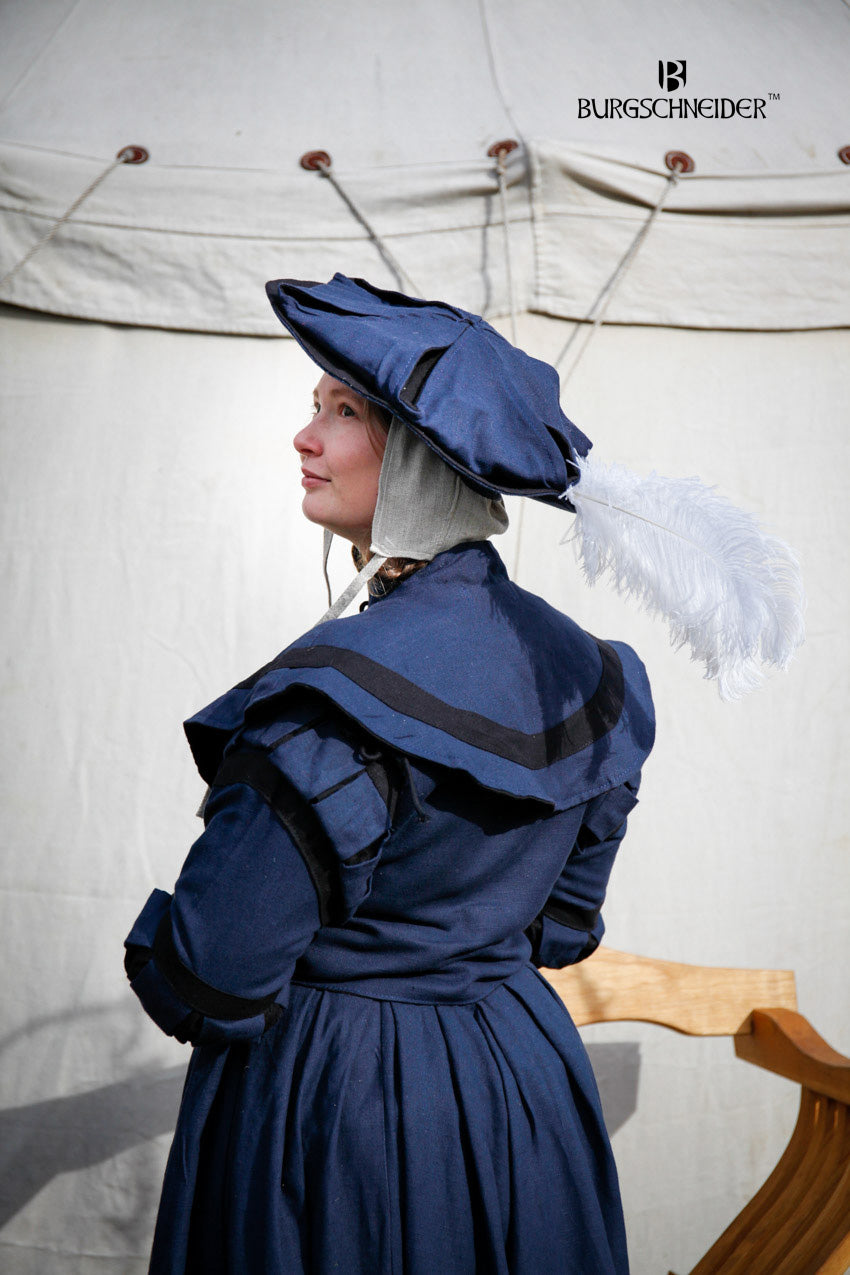 Landsknecht Pellerine Flora Azul/Negro