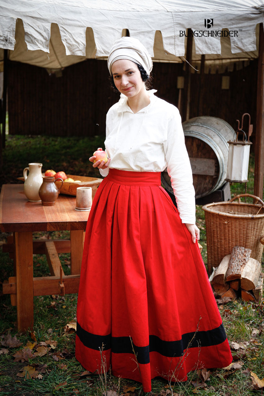 Landsknecht Skirt Flora Red/Black