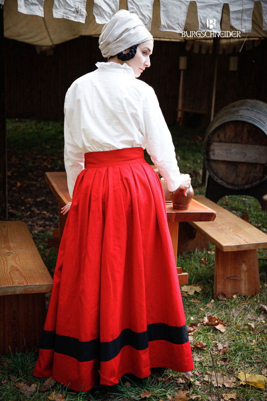 Landsknecht Skirt Flora Red/Black