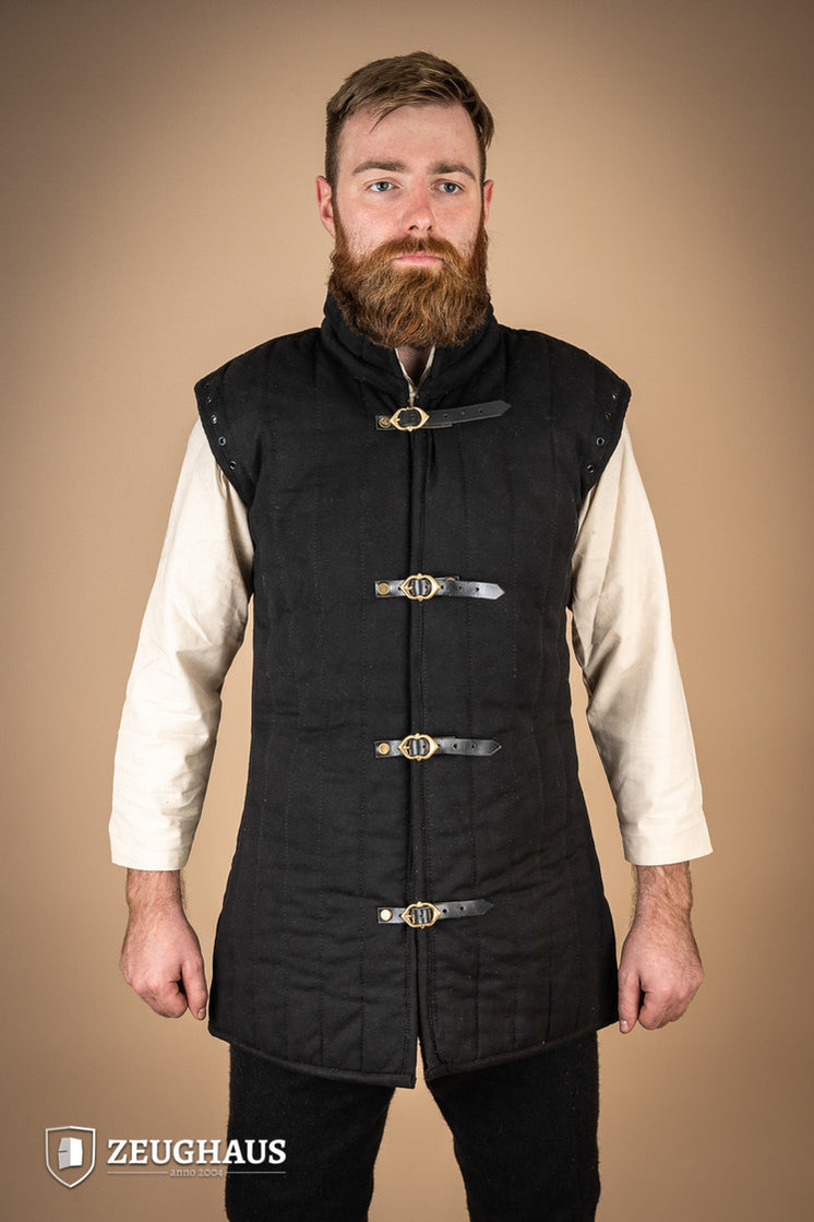 Gambeson With Removable Laced Arms Black