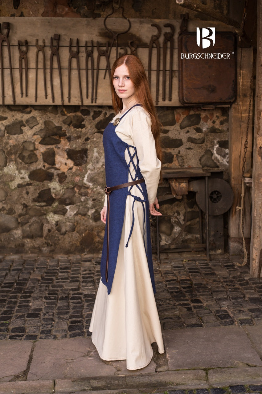 Vestido vikingo Gyda azul