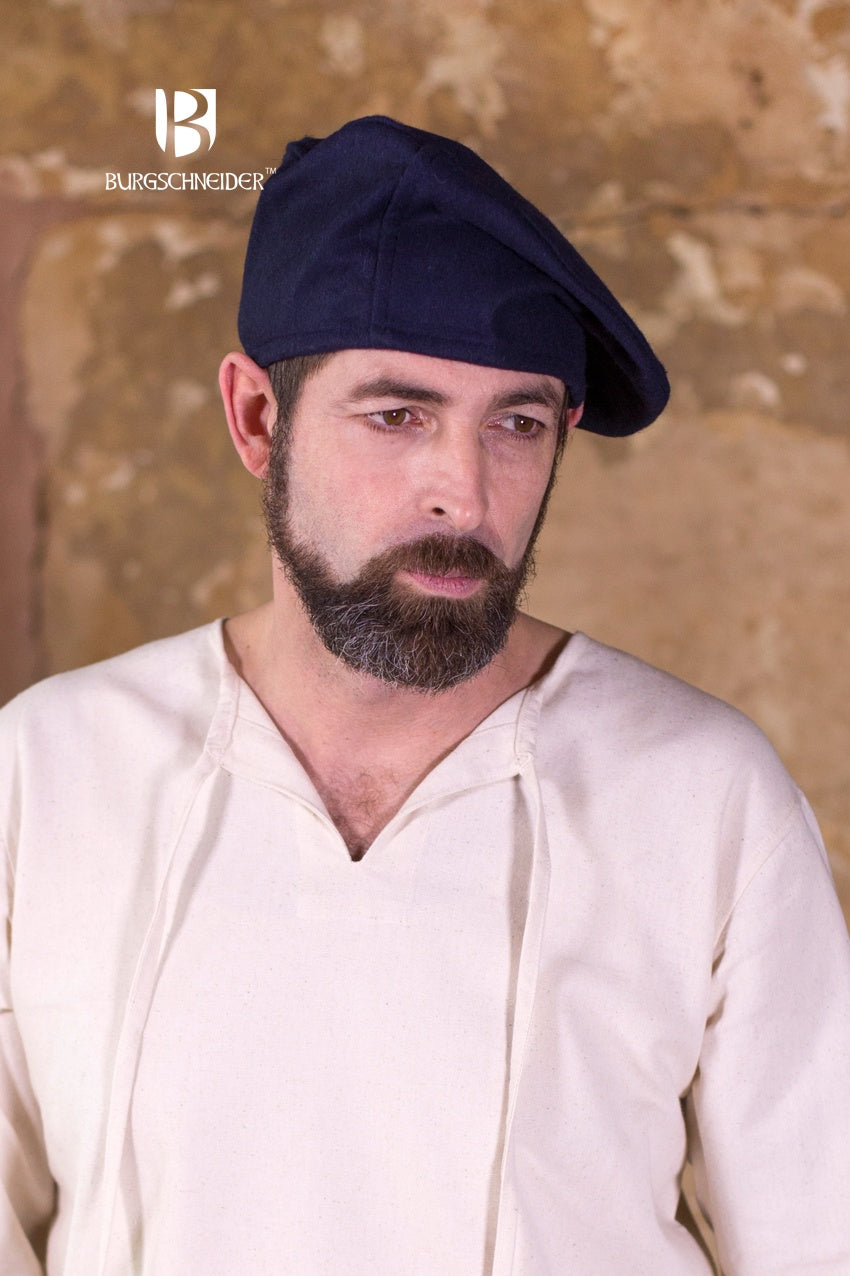 Boina de lana Harald azul