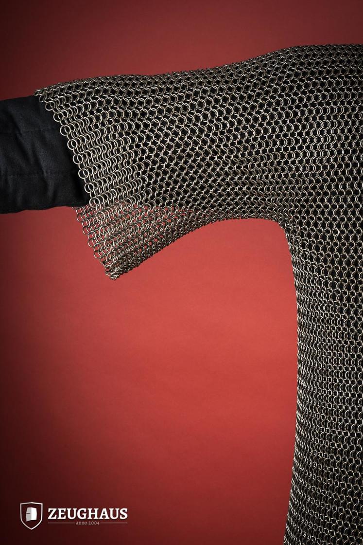 Chainmail Haubergeon Roundring 9mm Steel Oiled