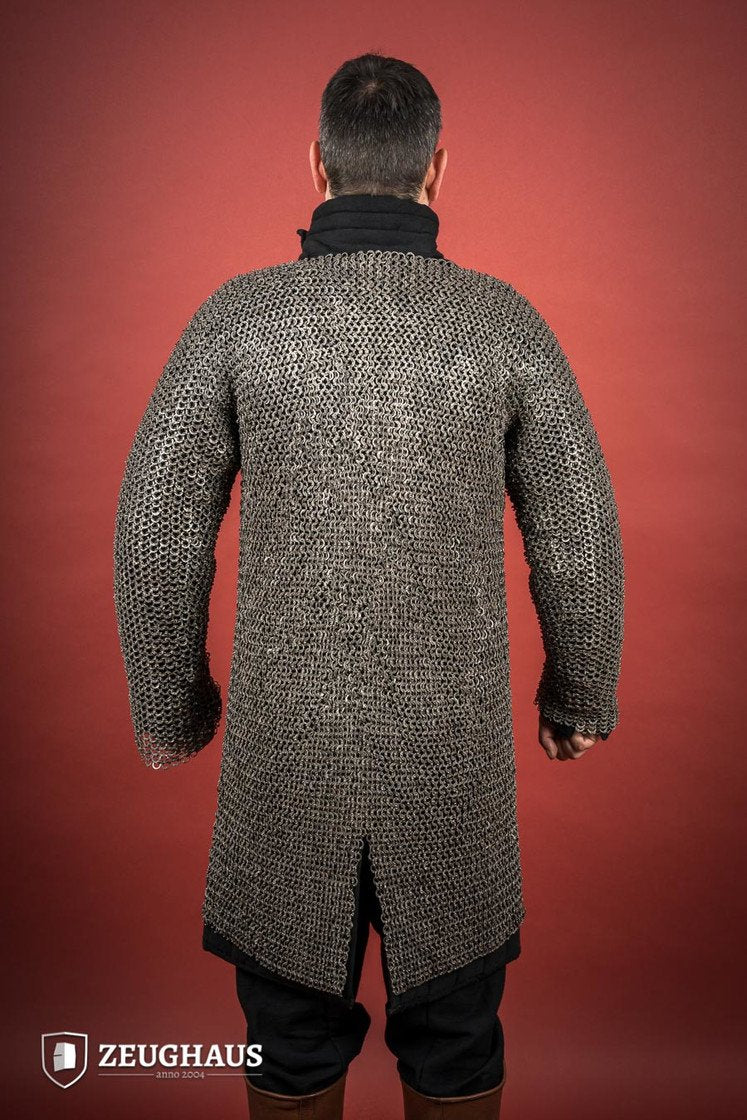 Camiseta de malla de anillas planas remachadas de acero inoxidable de 9 mm