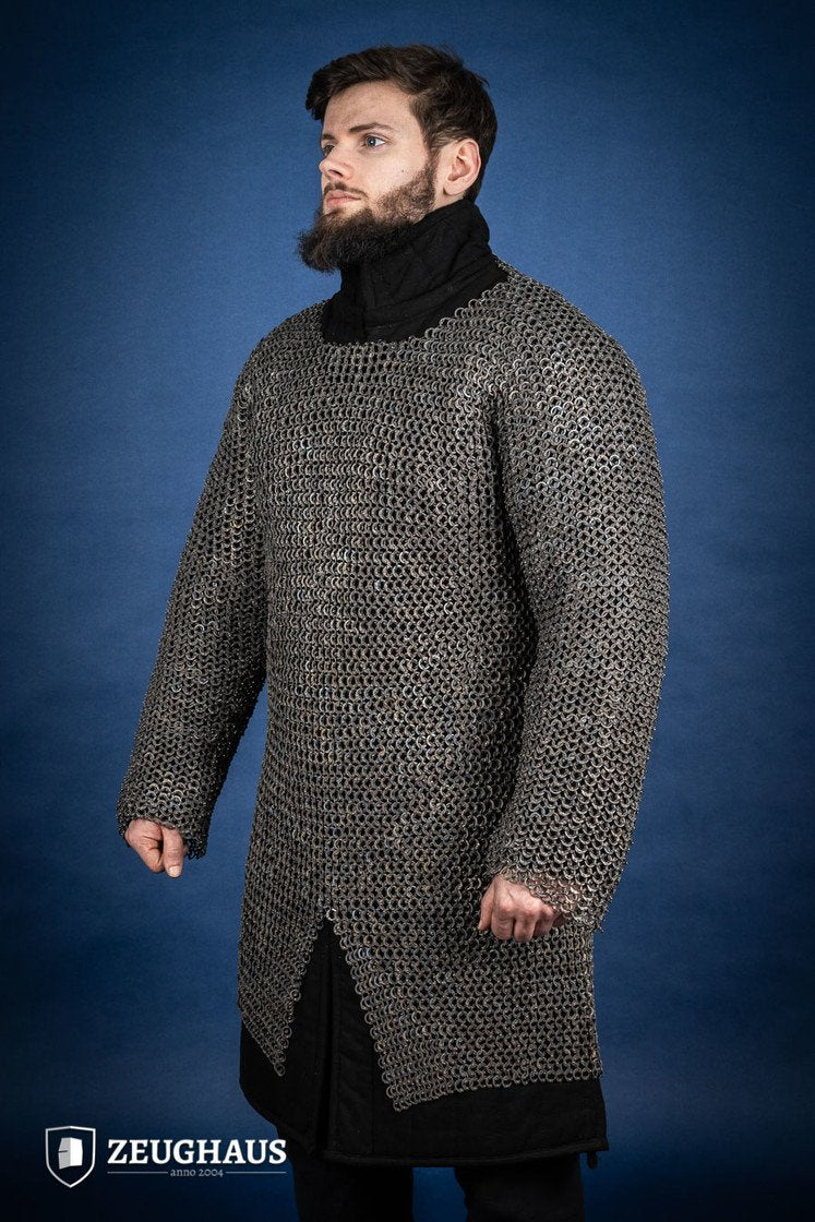 Ti Riveted Chain Chainmail Hauberk Flatring Riveted 9mm Titanium