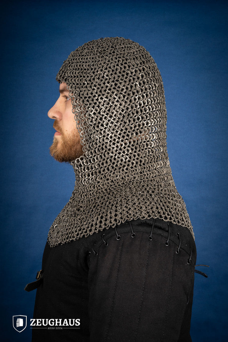Chainmail Hood Flatring Riveted 9mm Stainless Steel