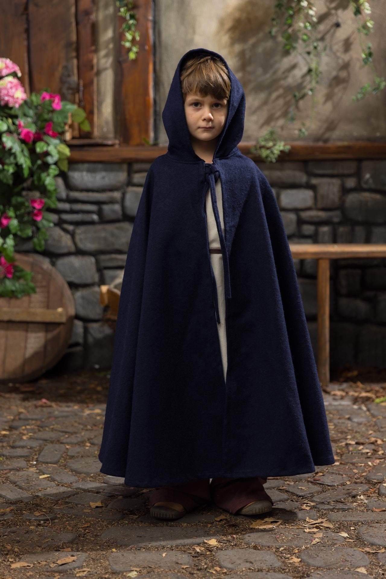 Children's Cape Leanaa Dark Blue