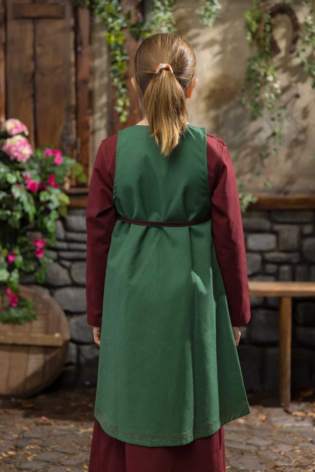 Robe pour enfant verte