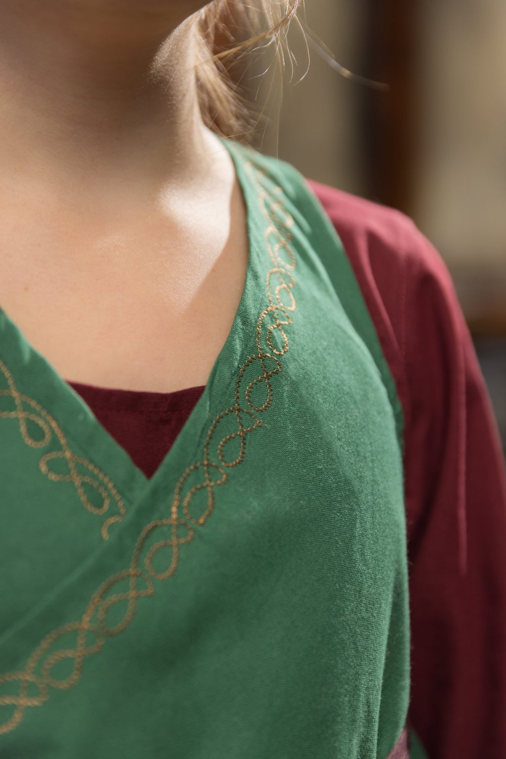 Robe pour enfant verte