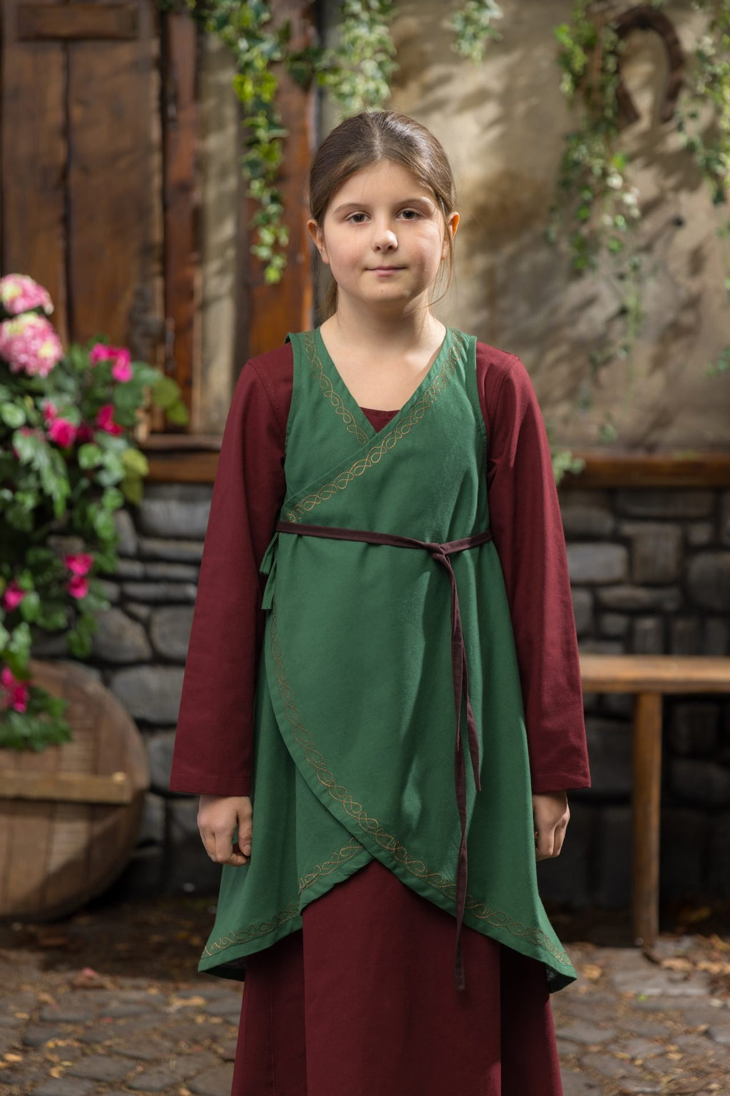 Robe pour enfant verte