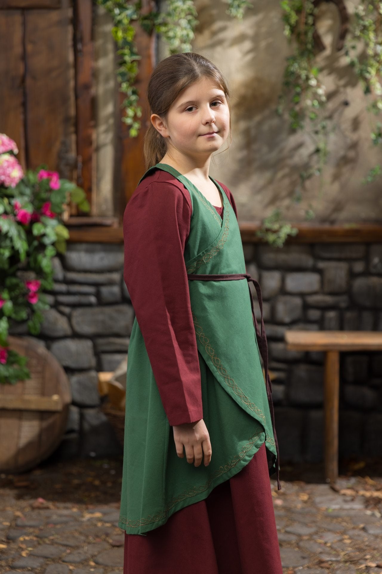 Robe pour enfant verte