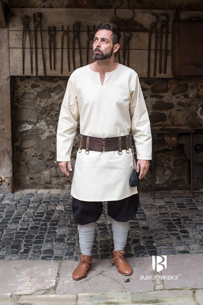 Medieval Tunic Under Tunic “Leif“ Natural – Burgschneider
