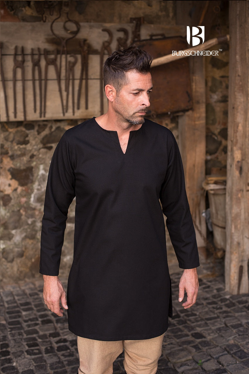 Medieval Tunic / Under Tunic “Leif“ - Black