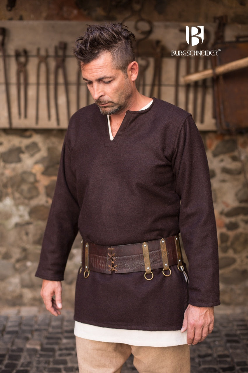 Tunique Lodin - Laine Marron