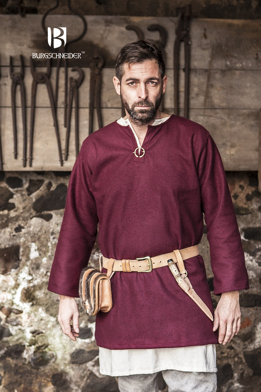 Medieval Tunic / Wool Tunic “Lodin“ - Red