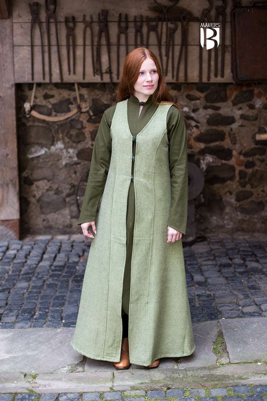 Sleeveless Coat Maiva Linden Green