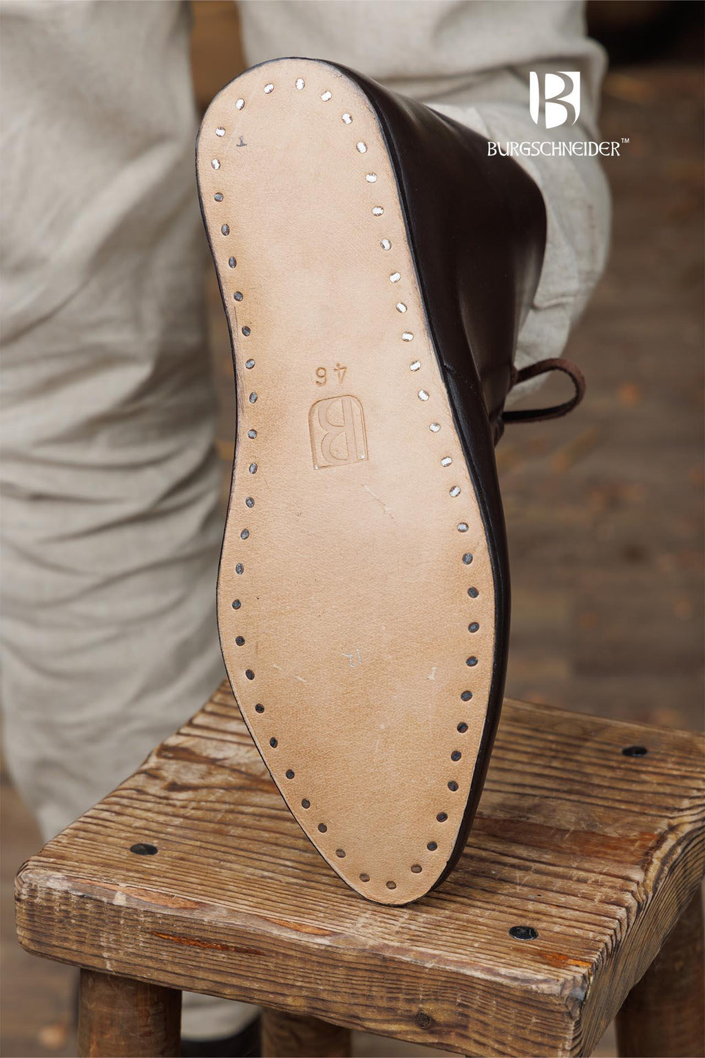 Medieval Half Boots Landolf Dark Brown