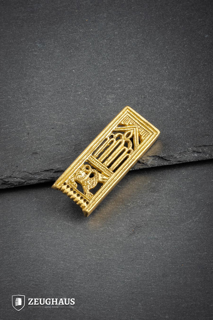 Late Middle Ages Strap End up to 20 mm Wolf Brass B-Stock