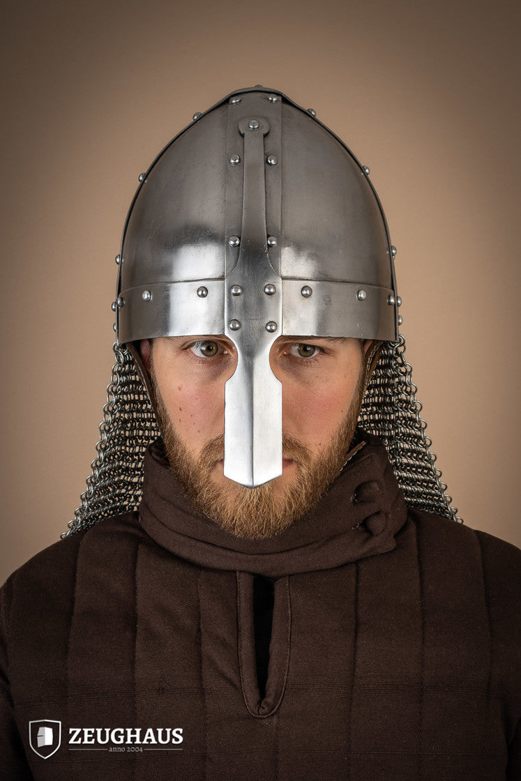 Spangenhelm with aventail 1,6 mm Polished B-Stock