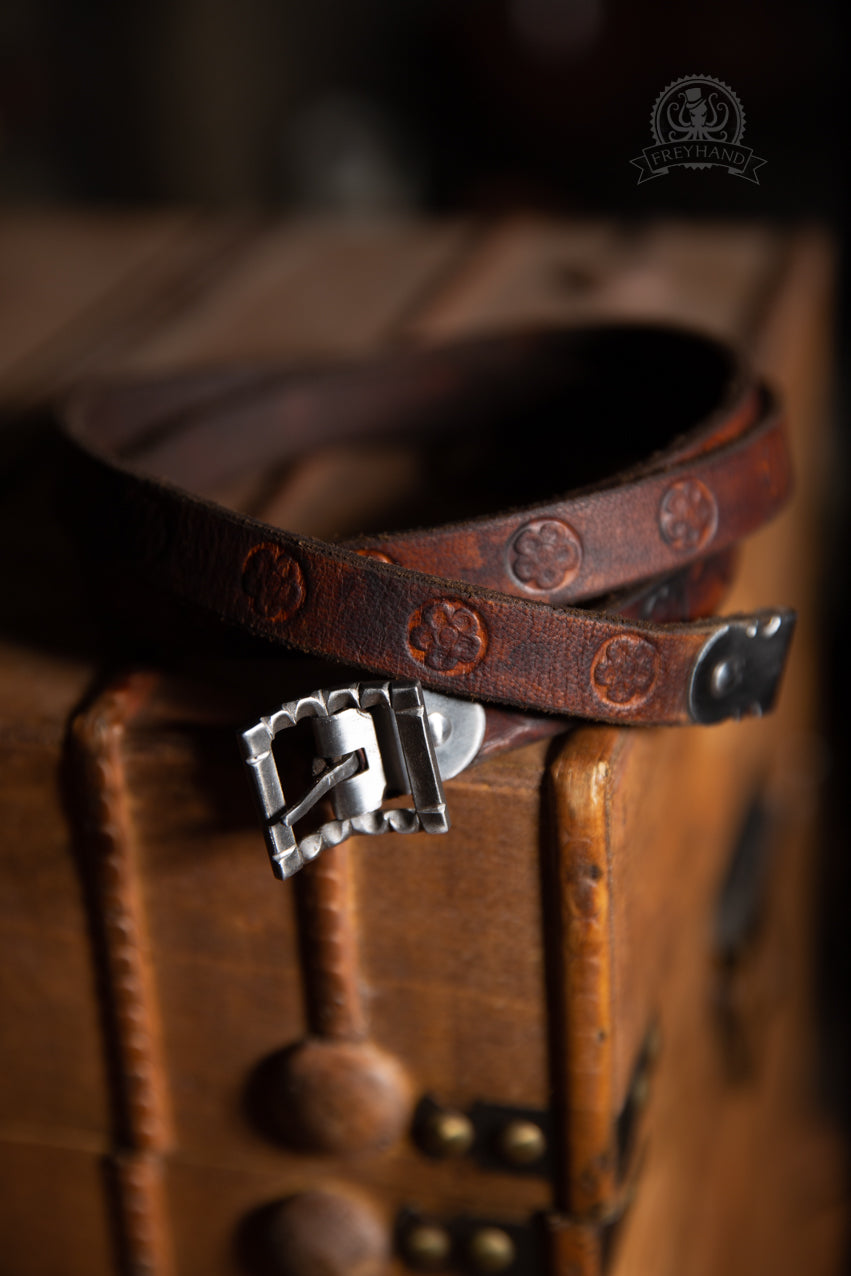 Decorated Belt Oswald Dark Brown