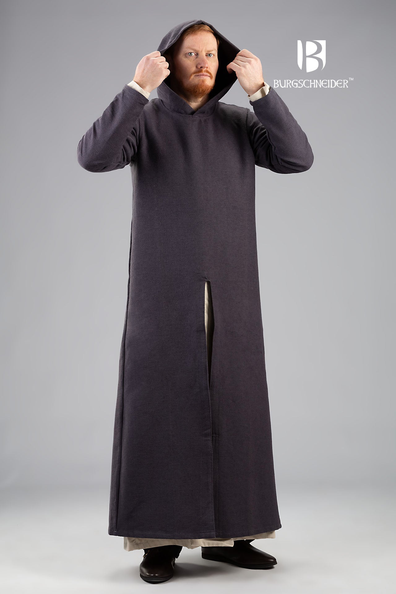 Hooded Long Tunic Renaud Grey