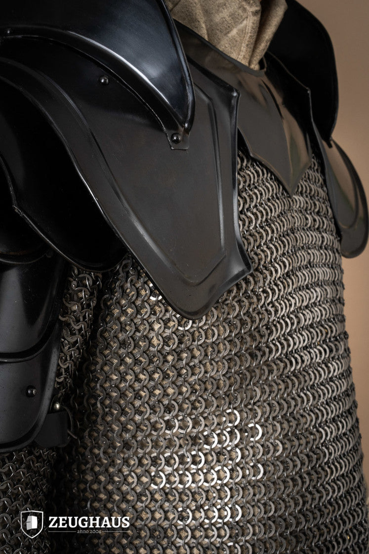 Wizard Pauldron Pauldrons Warrior with Bladebreakers Burnished