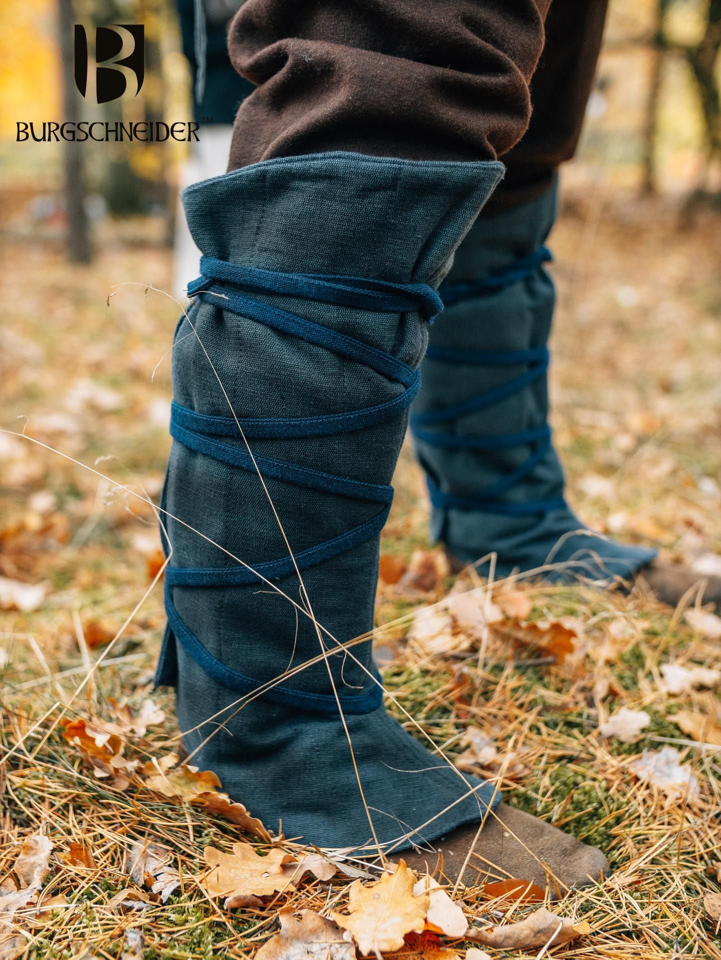 Leg Warmer Arvo - Grau Blau