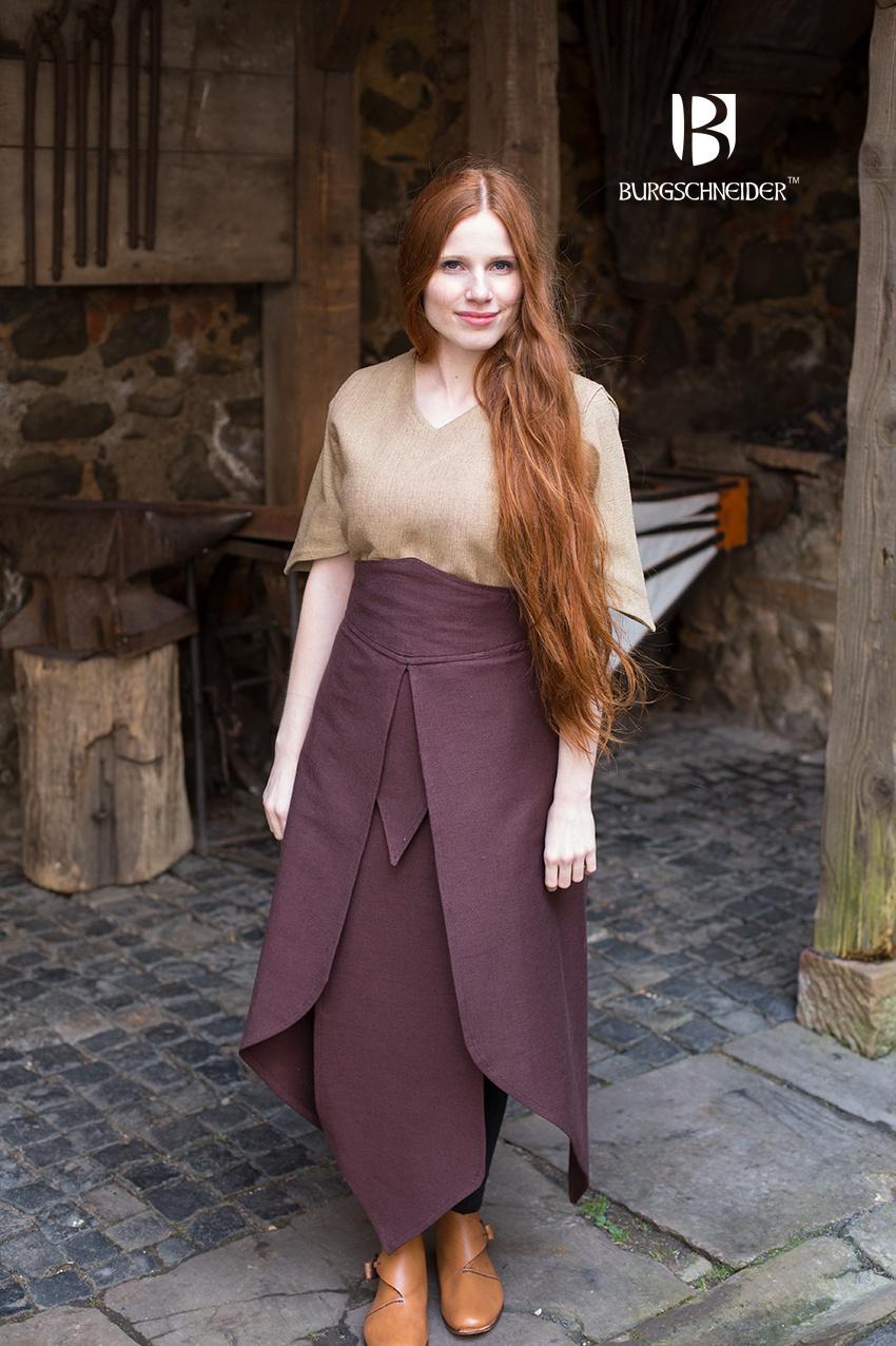 Jupe Tharya marron
