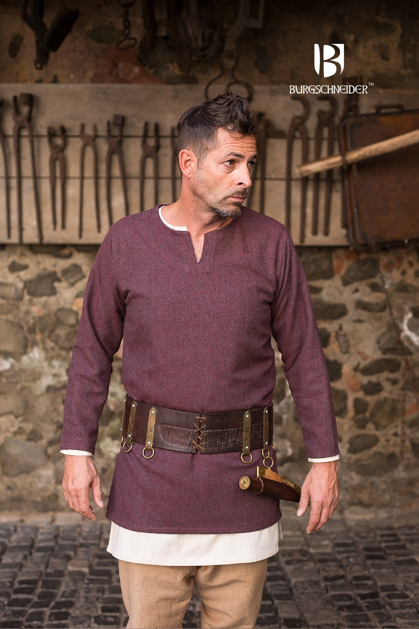 Chevrons Tunique Tyr - Bordeaux/Gris