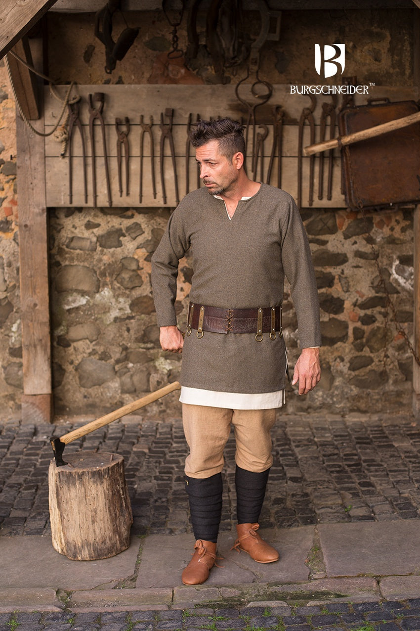 Chevrons Tunique Tyr - Vert Olive/Gris