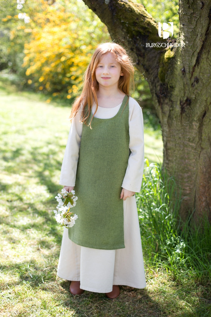 Children's Over Dress Ylva Linden Green