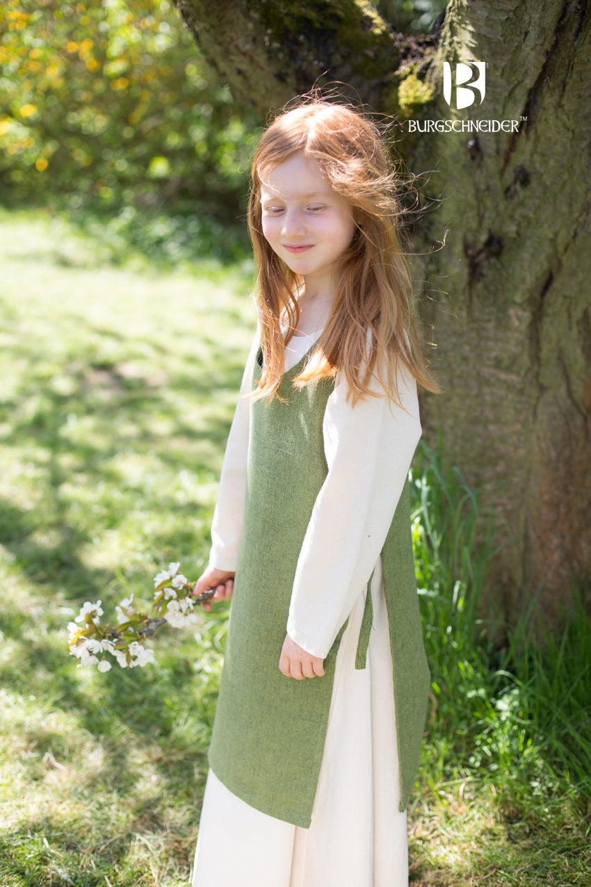 Children's Over Dress Ylva Linden Green